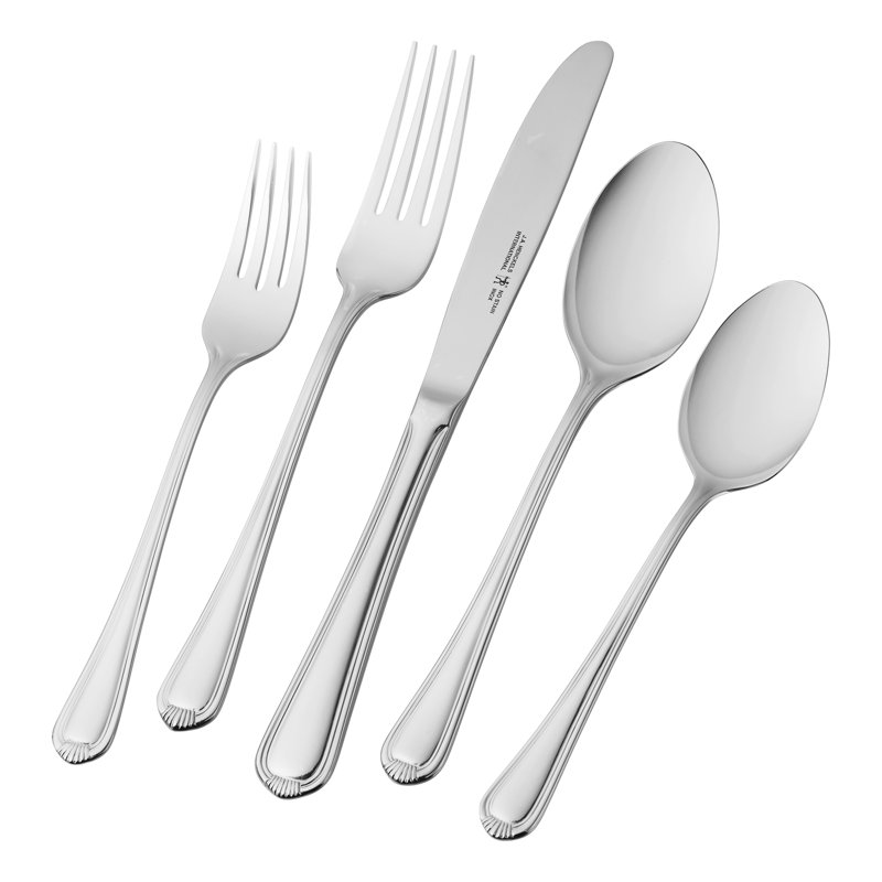 Henckels Alcea 65 Piece 18/10 Stainless Steel Flatware Set, Service for 12 & Reviews Wayfair
